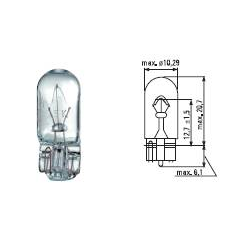 T10 - 12V - 10W - W2,1X9,5d - FIRE