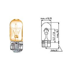 T10 AMBRA - 12V - 5W - W2,1X9,5d - FIRE