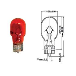 T13 ARANCIONE - 12V - 10W - W2,1X9,5d - FIRE