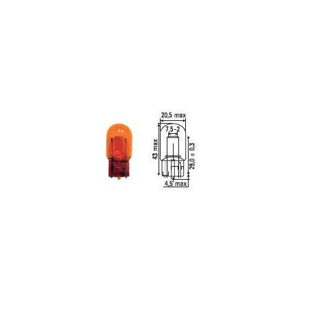 T20 ARANCIONE - 12V - 21W - W3X16d - FIRE