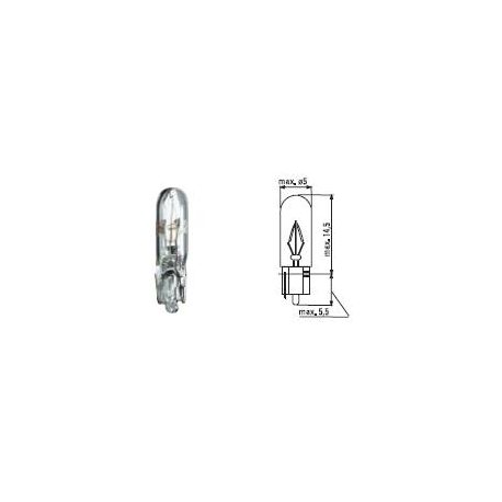 T5 - 12V - 1,2W - W2X4,6d - FIRE