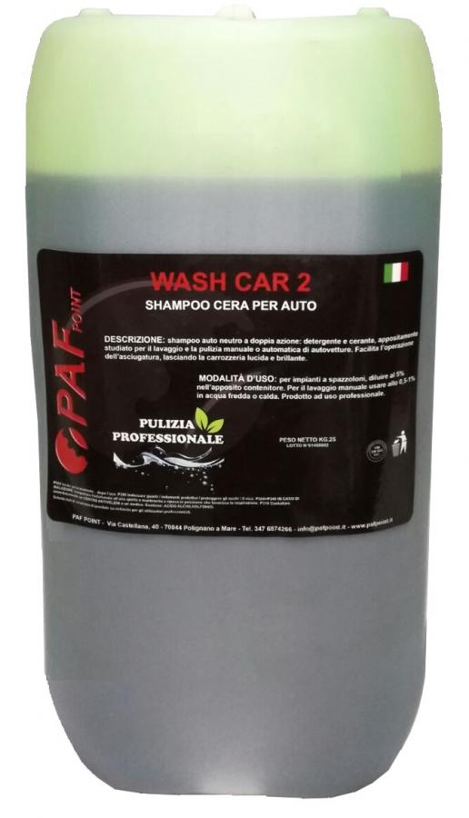 Wash car 2 - shampoo per automezzi con cera - 25 kg
