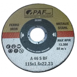 125X1,6X22 - Dischi PAF FERRO