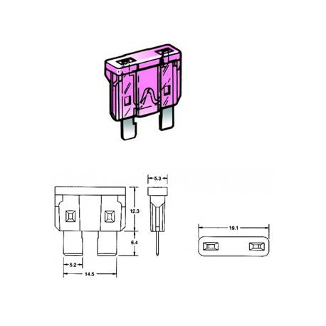 Fusibile a lama con led di controllo 25 A