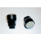 LED - 12V - 19 n. LED - Ø 25 mm - PW W2,5X16d - Bianco - FIRE