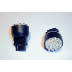 LED - 12V - 19 n. LED - Ø 25 mm - PW W2,5X16q - Bianco - FIRE