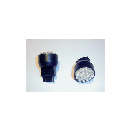 LED - 12V - 19 n. LED - Ø 25 mm - PW W2,5X16q - Bianco - FIRE