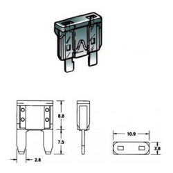 Mini fusibile a lama con led di controllo 20 A