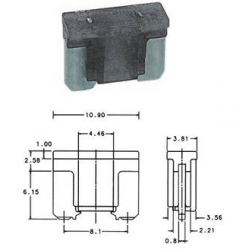 Mini fusibile low profile 10 A