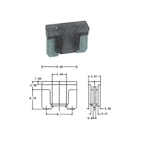 Mini fusibile low profile 15 A