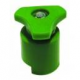 Morsetto batteria (+) in acciaio zincato con protezione in plastica verde