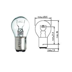 P21/4W - 12V - 21/4W - BAZ15d - FIRE