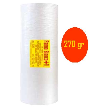 Panno bianco + PE - cm 100x10 m - con esposit. x 12 pz