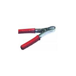 Pinza batteria 120 AMP - acciaio stagnato - rossa