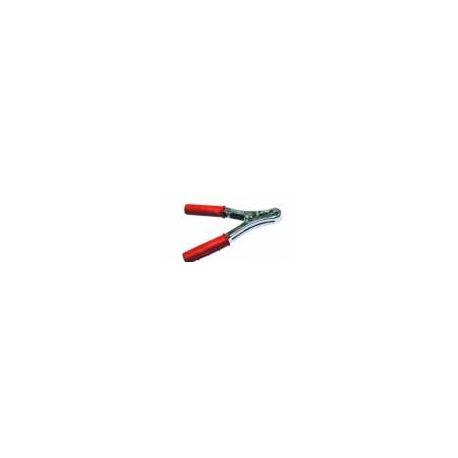 Pinza batteria 90 AMP - acciaio stagnato - rossa