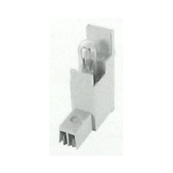 Portalampada 24 V - 40 mA - zoccolo bianco