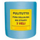 Rotolo in pura cellulosa 3 veli - GOFFRATO AZZURRO - 800 strappi