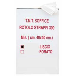 Rotolo T.N.T. soffice liscio - cm 40x40 cm - 300 strappi