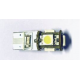 SMD LED - 12V - 05 n. LED - T10 W2,1X9,5d - Bianco - FIRE