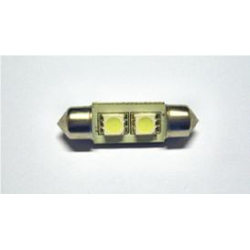 SMD LED SILURO - 12V - 02 n. LED - FESTOON 11X41 - Bianco - FIRE